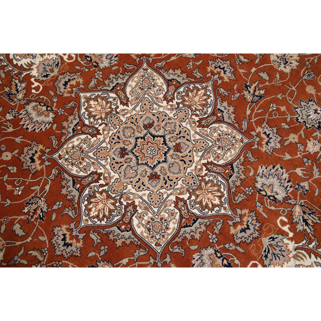 Alfombra de lana fina de estilo persa anudada a mano - 10'2'' x 13'11''