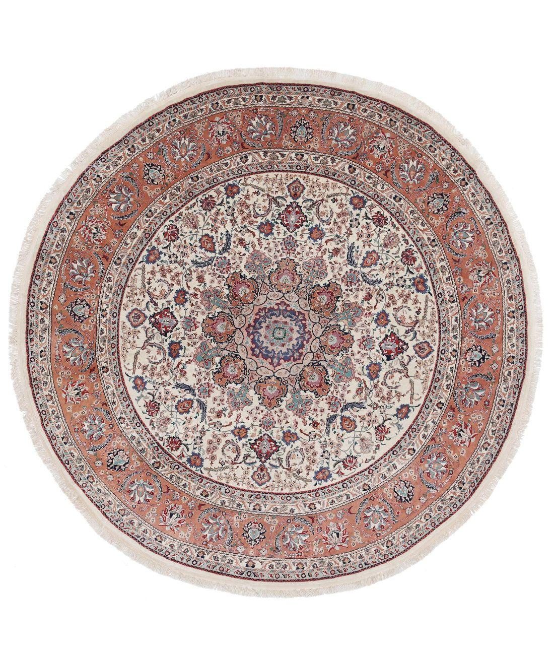 Hand Knotted Heritage Fine Oriental Wool Rug - 8'0'' x 8'0''