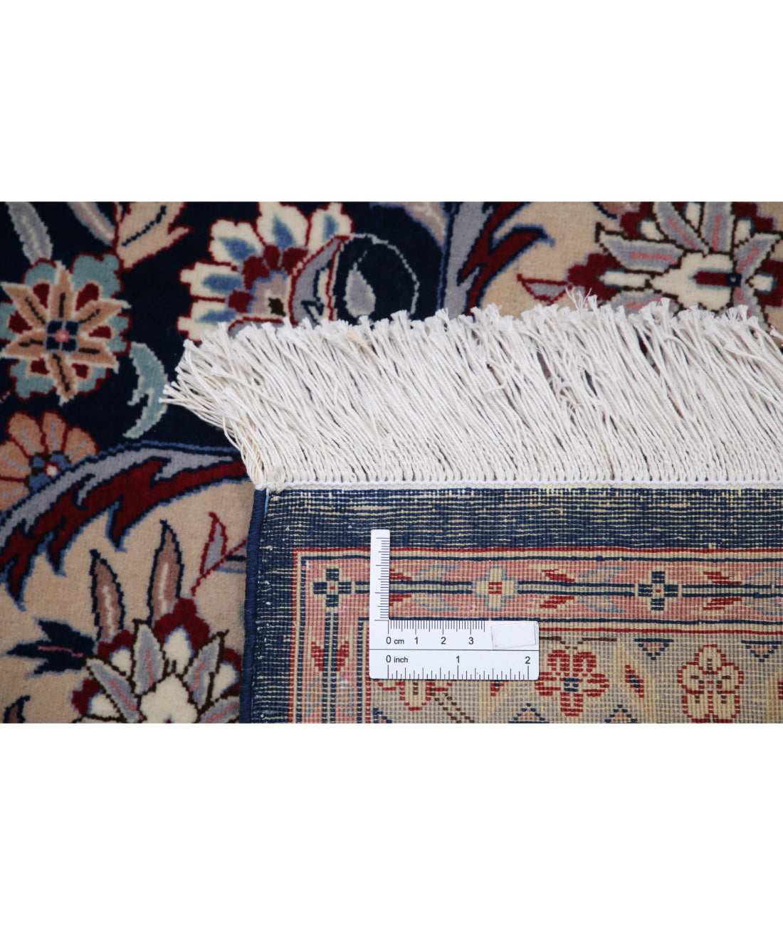 Hand Knotted Heritage Fine Persian Style Wool Rug - 7'0'' x 7'2'' 7'0'' x 7'2'' (210 X 215) / Blue / Ivory