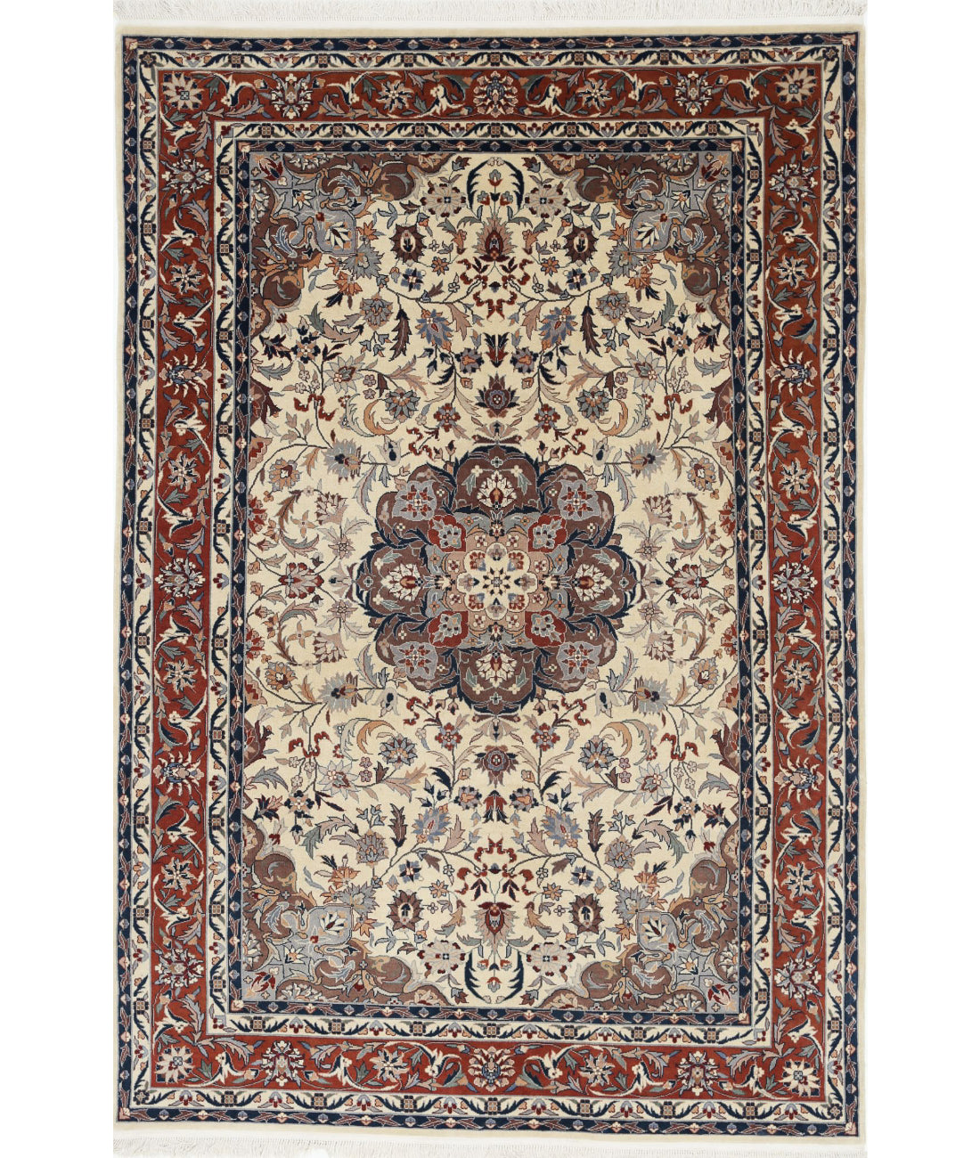 Hand Knotted Heritage Fine Oriental Wool Rug - 6'0'' x 8'11''