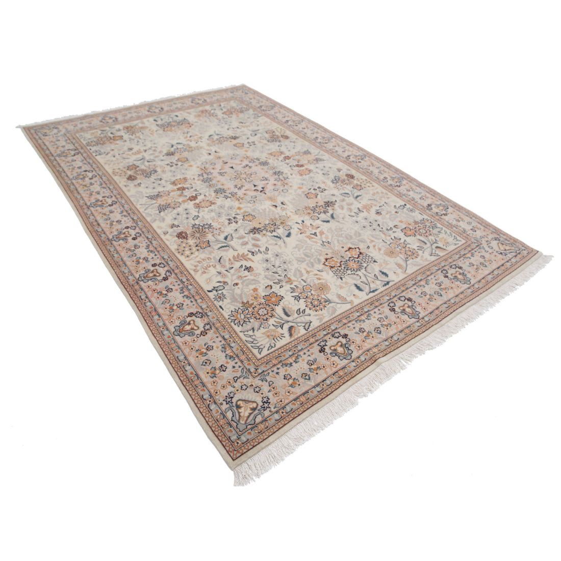 Alfombra de lana oriental fina anudada a mano Heritage - 1,83 m x 2,74 m