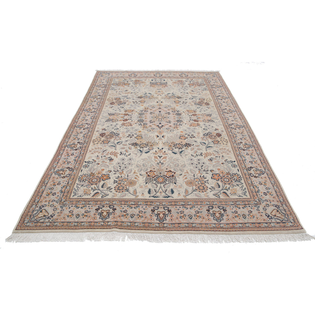 Alfombra de lana oriental fina anudada a mano Heritage - 1,83 m x 2,74 m