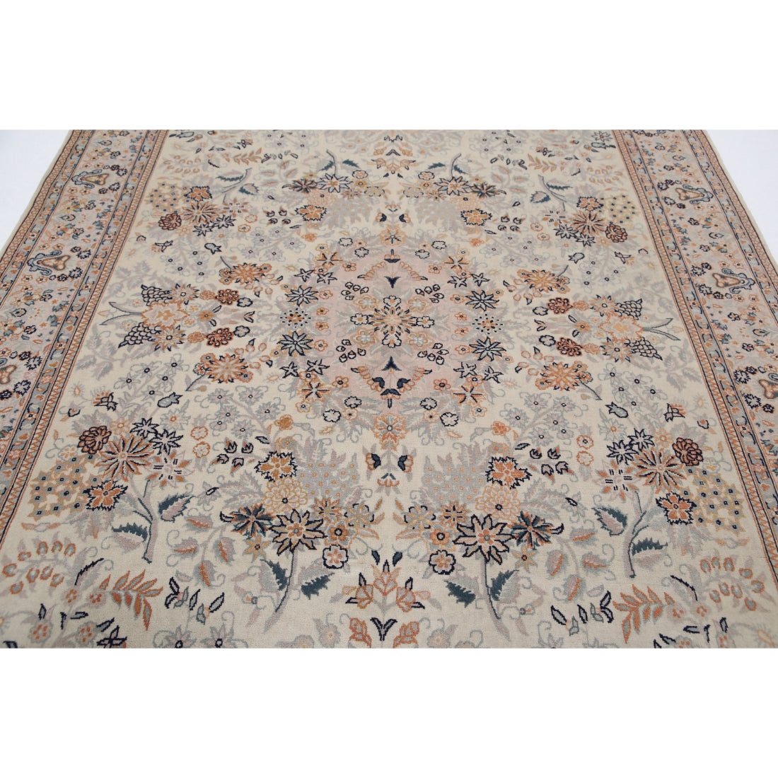 Alfombra de lana oriental fina anudada a mano Heritage - 1,83 m x 2,74 m