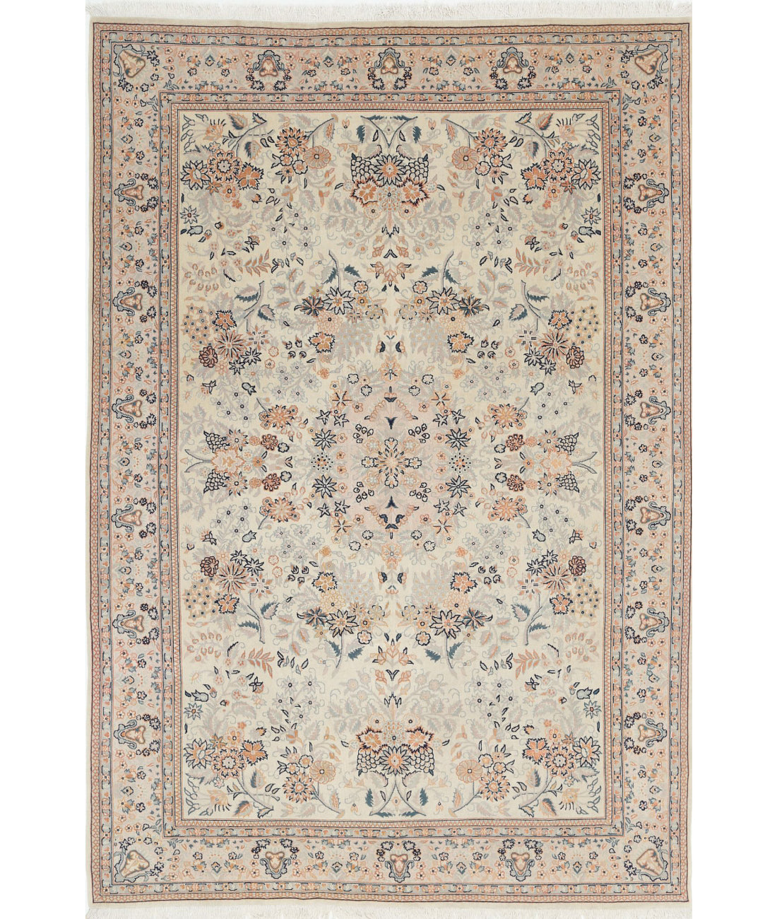 Alfombra de lana oriental fina anudada a mano Heritage - 1,83 m x 2,74 m