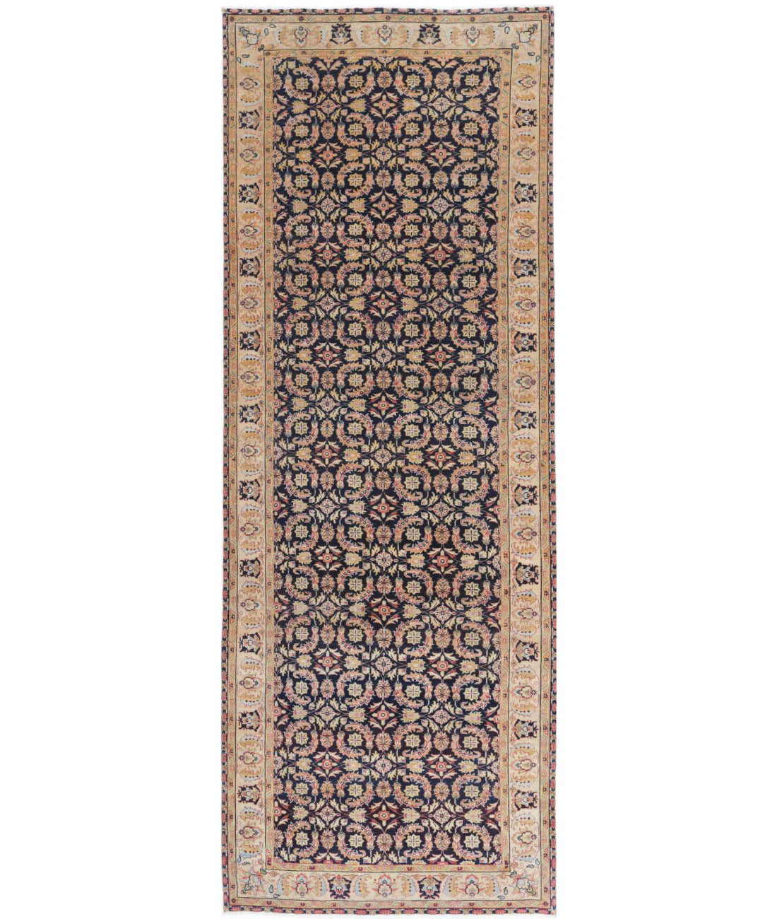 Hand Knotted Heritage Tabriz Wool Rug - 3'11'' x 11'7'' 3'11'' x 11'7'' (350 X 545) / Beige / Brown