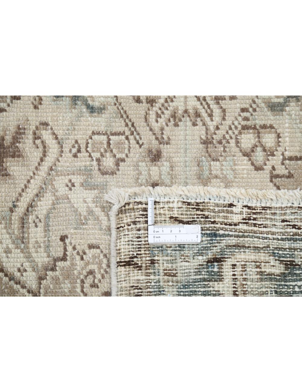 Hand Knotted Persian Heriz Wool Rug - 7'0'' x 8'11'' Arteverk Arteverk Rugs