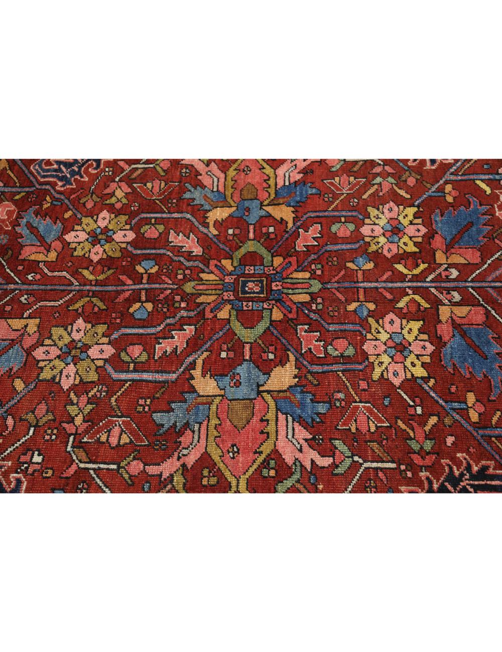 Hand Knotted Antique Persian Heriz Wool Rug - 8'4'' x 11'1'' Arteverk Arteverk Rugs