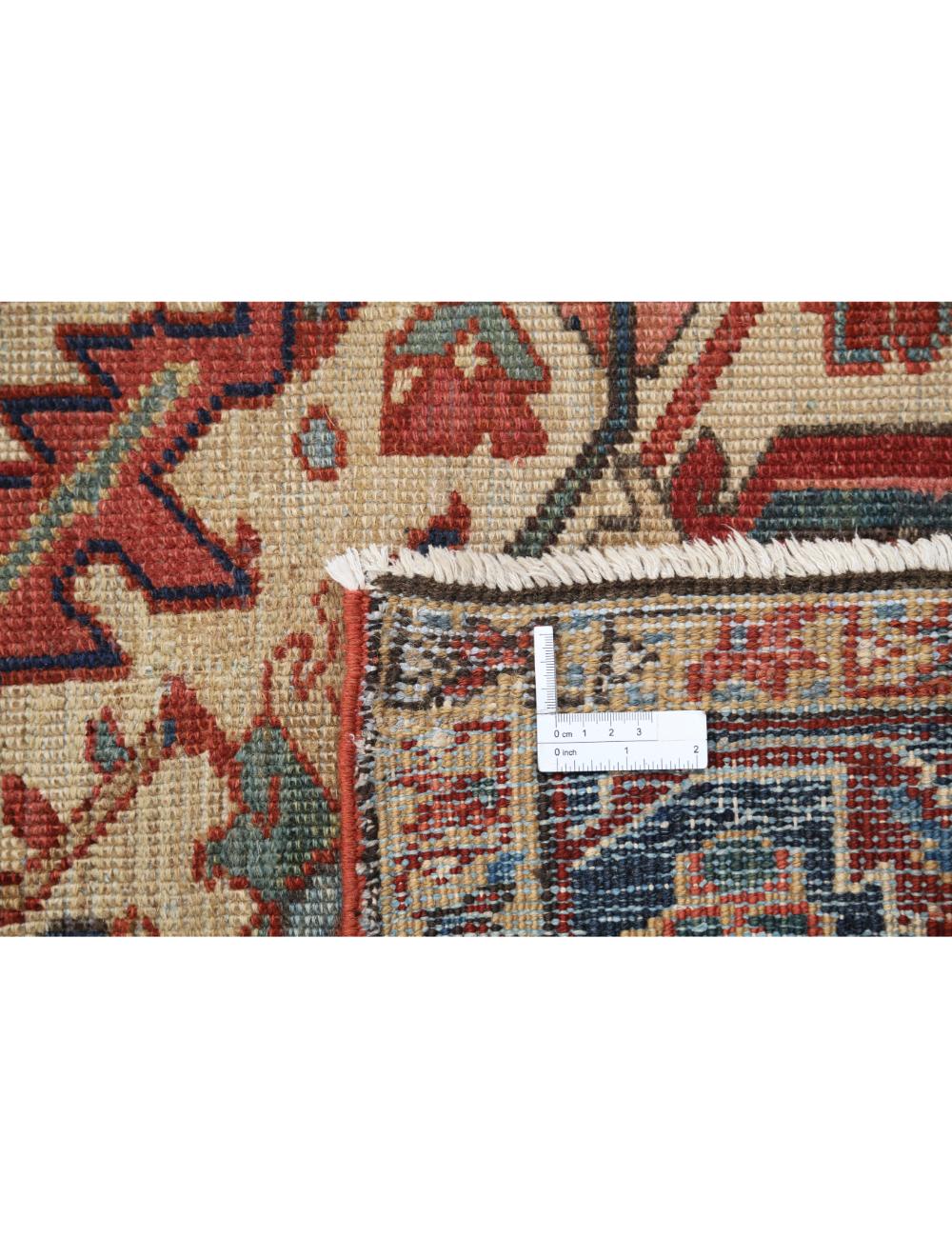 Hand Knotted Antique Persian Heriz Wool Rug - 9'8'' x 12'9'' Arteverk Arteverk Rugs