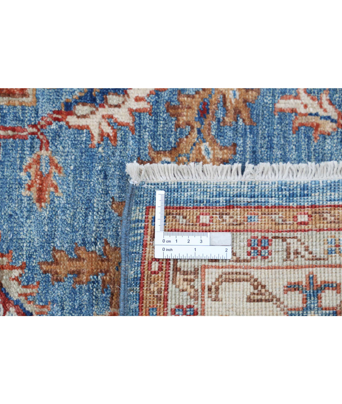Hand Knotted Heriz Wool Rug - 5'2'' x 6'9''