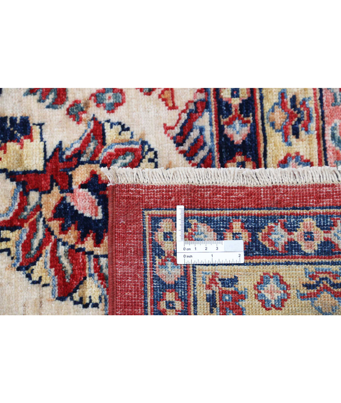 Hand Knotted Heriz Wool Rug - 14'2'' x 15'2'' 14'2'' x 15'2'' (425 X 455) / Red / Blue