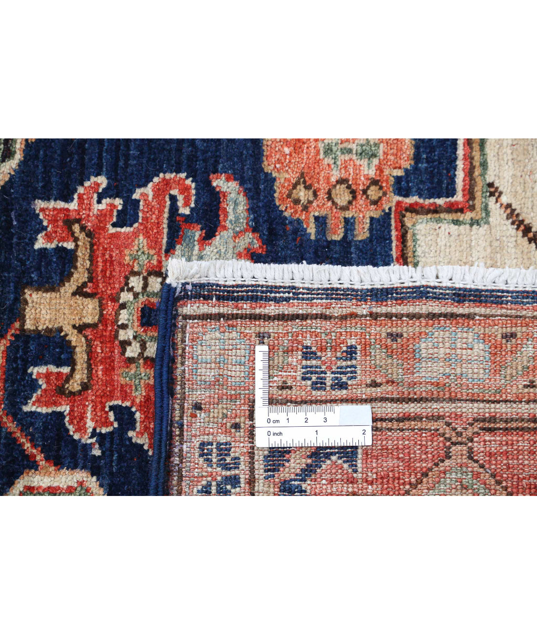 Hand Knotted Heriz Wool Rug - 5'11'' x 8'7'' 5'11'' x 8'7'' (178 X 258) / Blue / Red
