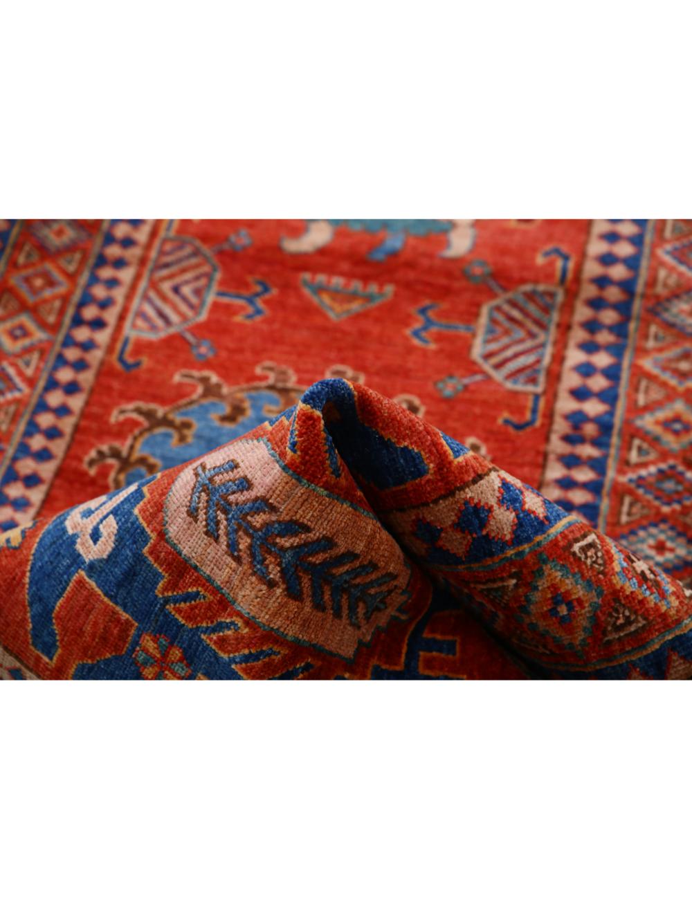 Hand Knotted Nomadic Caucasian Humna Wool Rug - 2'8'' x 11'6'' Arteverk Arteverk Rugs