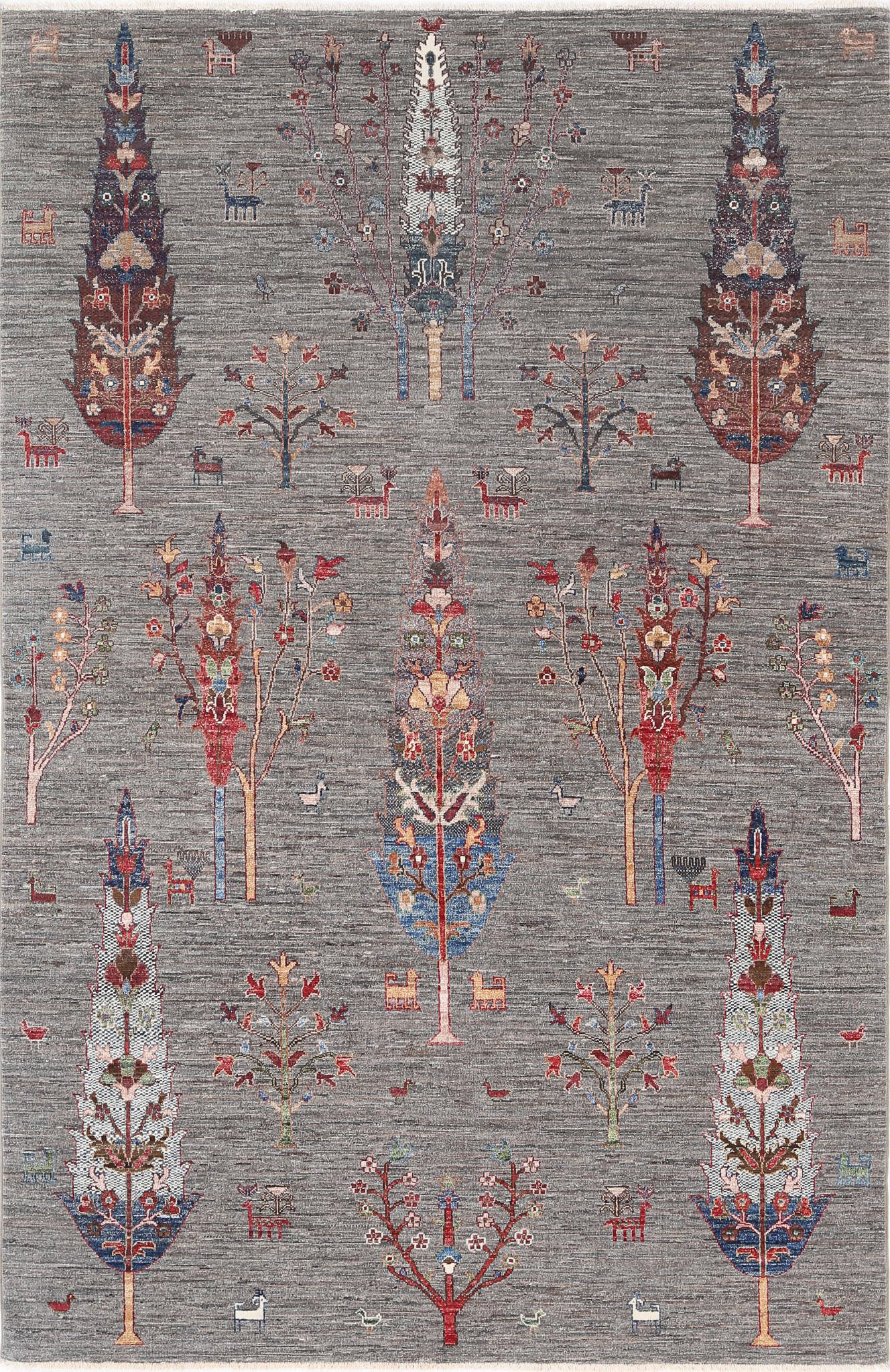 Hand Knotted Bakshaish Sultani Wool Rug - 5'8'' x 9'0''