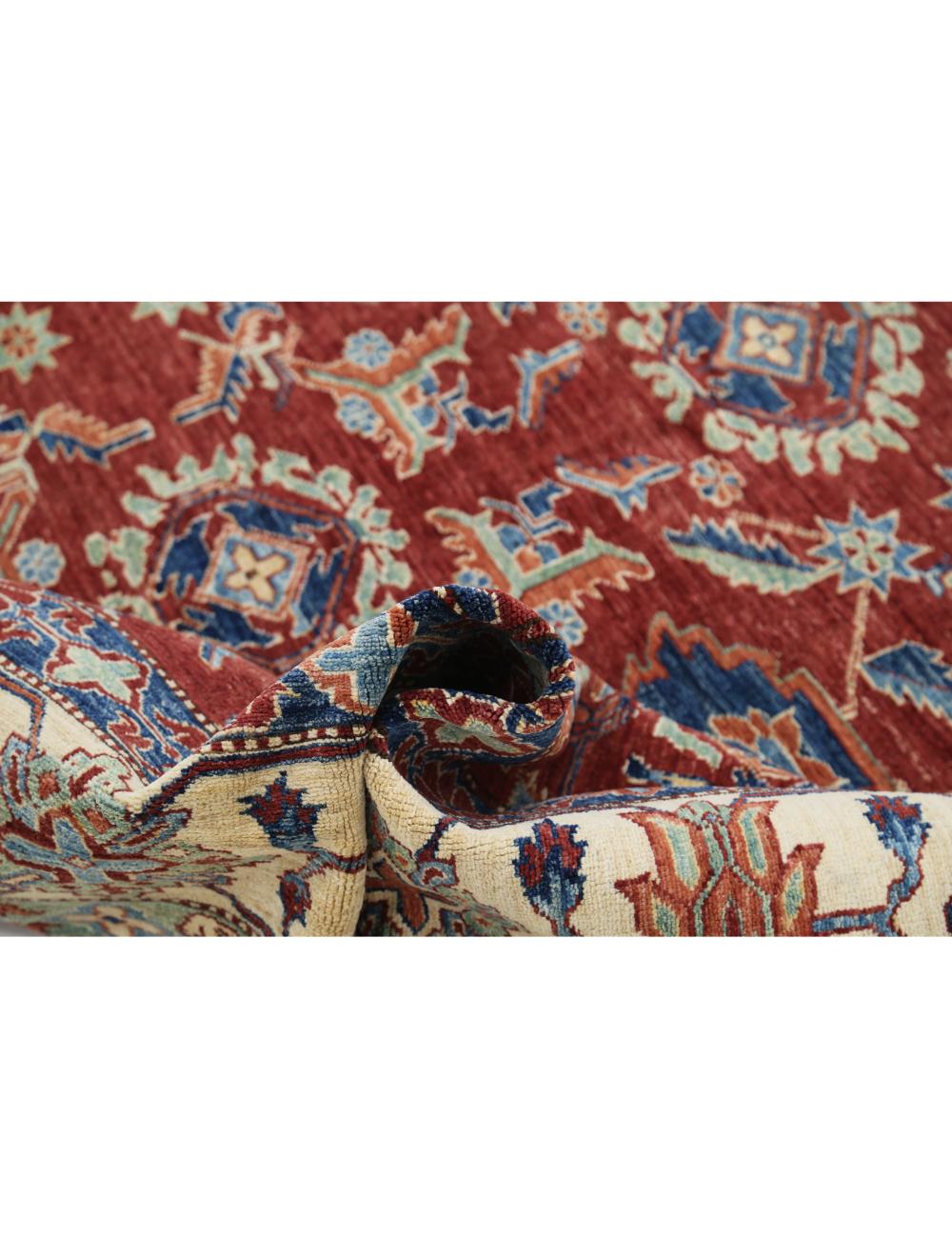 Hand Knotted Royal Kazak Wool Rug - 7'11'' x 11'6'' Arteverk Arteverk Rugs