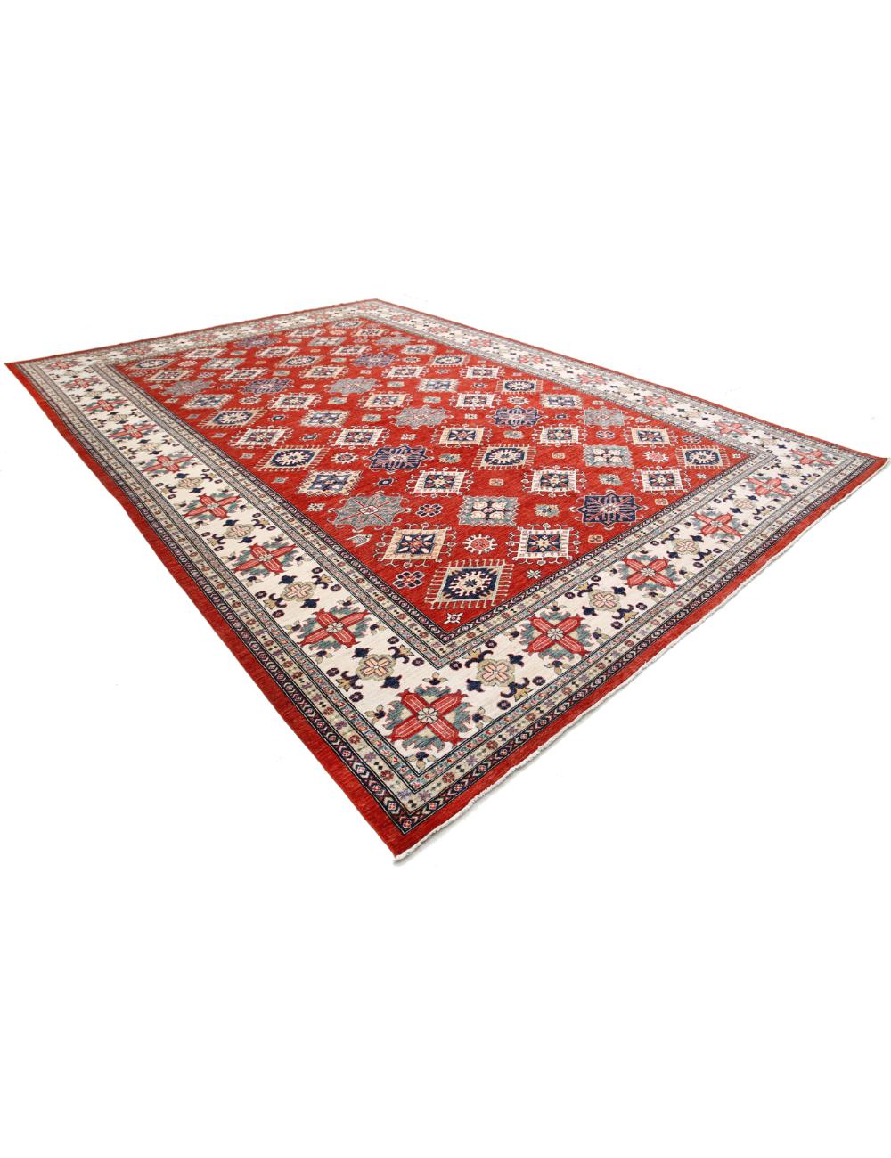 Hand Knotted Royal Kazak Wool Rug - 11'7'' x 16'4'' Arteverk Arteverk Rugs