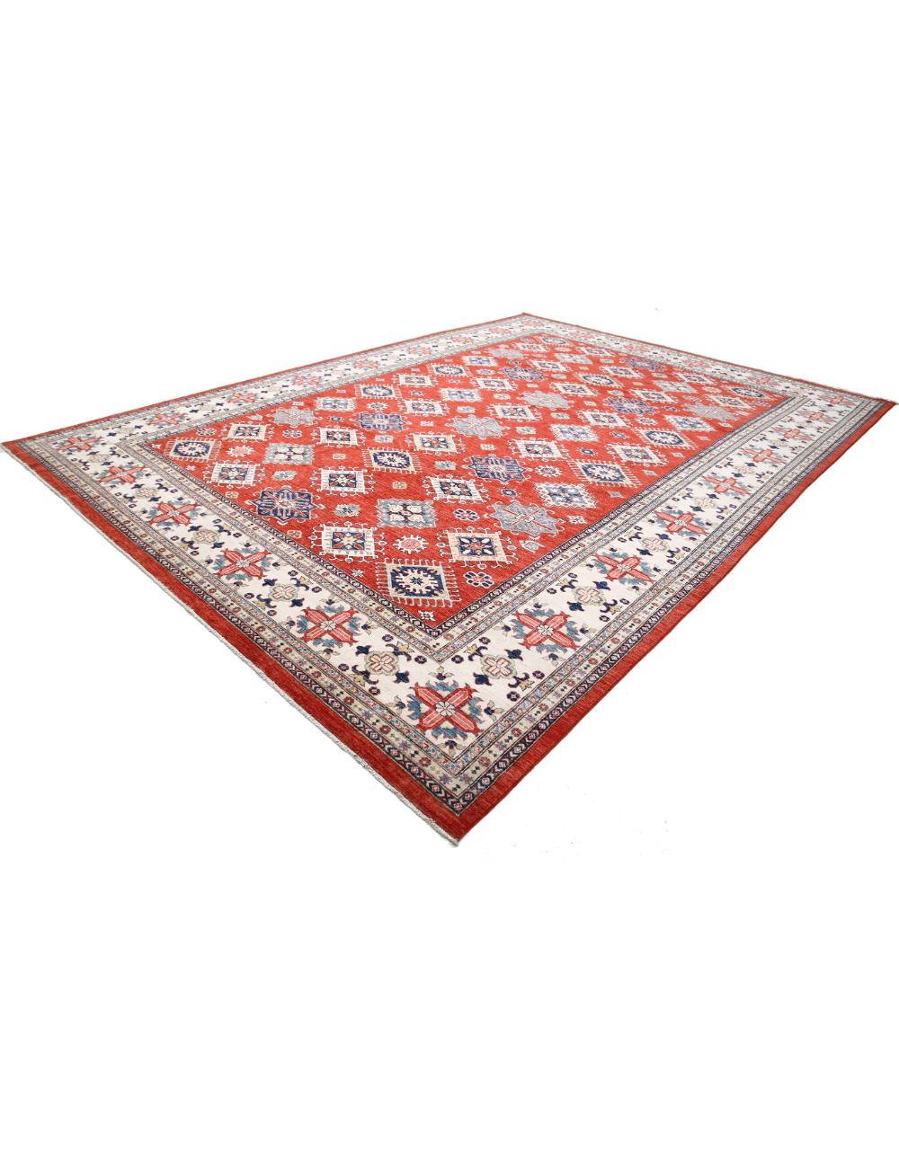 Hand Knotted Royal Kazak Wool Rug - 11'7'' x 16'4''