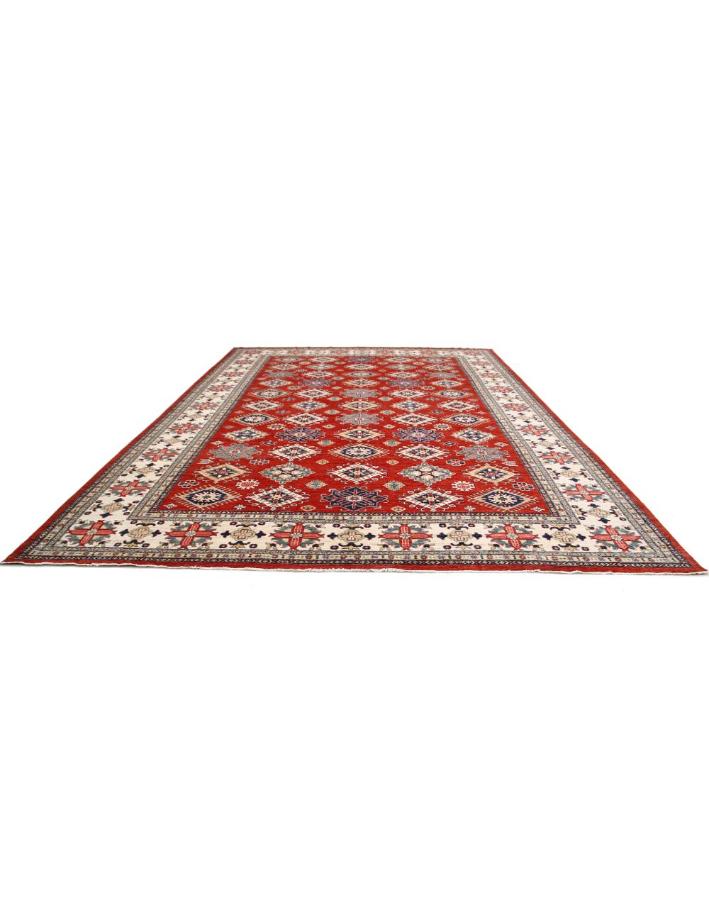 Hand Knotted Royal Kazak Wool Rug - 11'7'' x 16'4'' Arteverk Arteverk Rugs