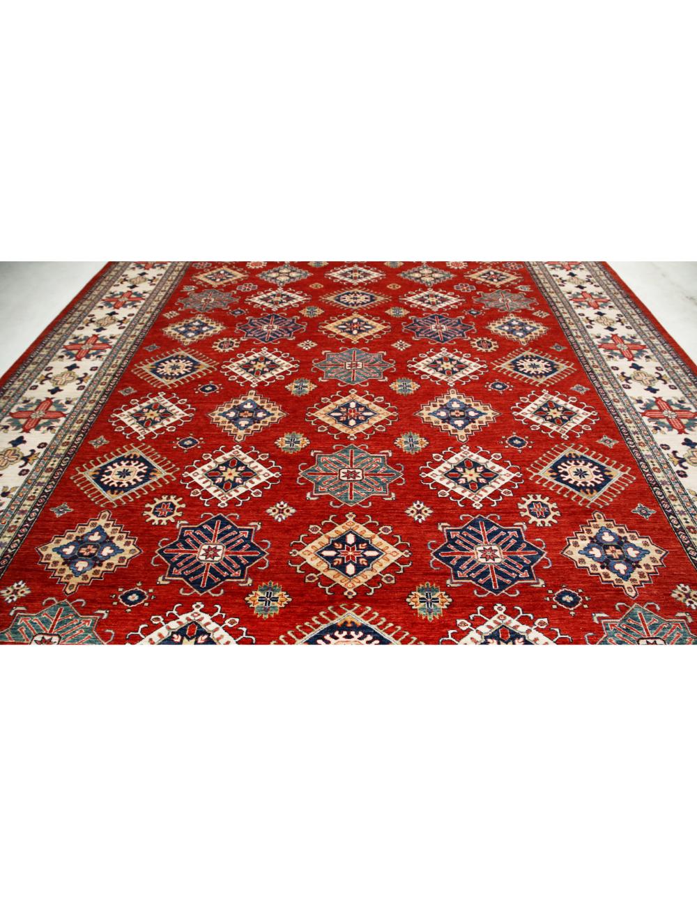 Hand Knotted Royal Kazak Wool Rug - 11'7'' x 16'4'' Arteverk Arteverk Rugs