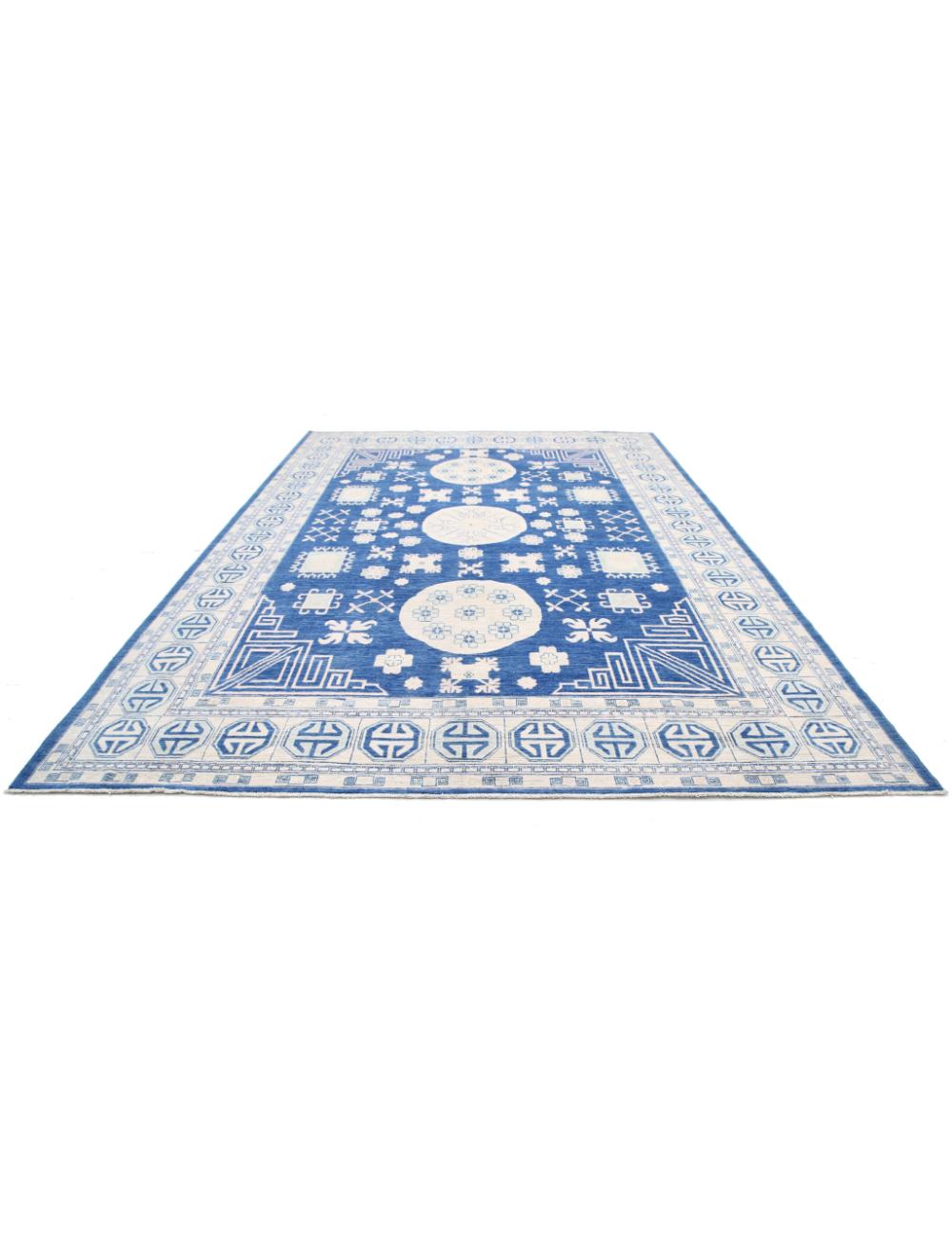 Hand Knotted Khotan Wool Rug - 9'8'' x 13'10'' Arteverk Arteverk Rugs