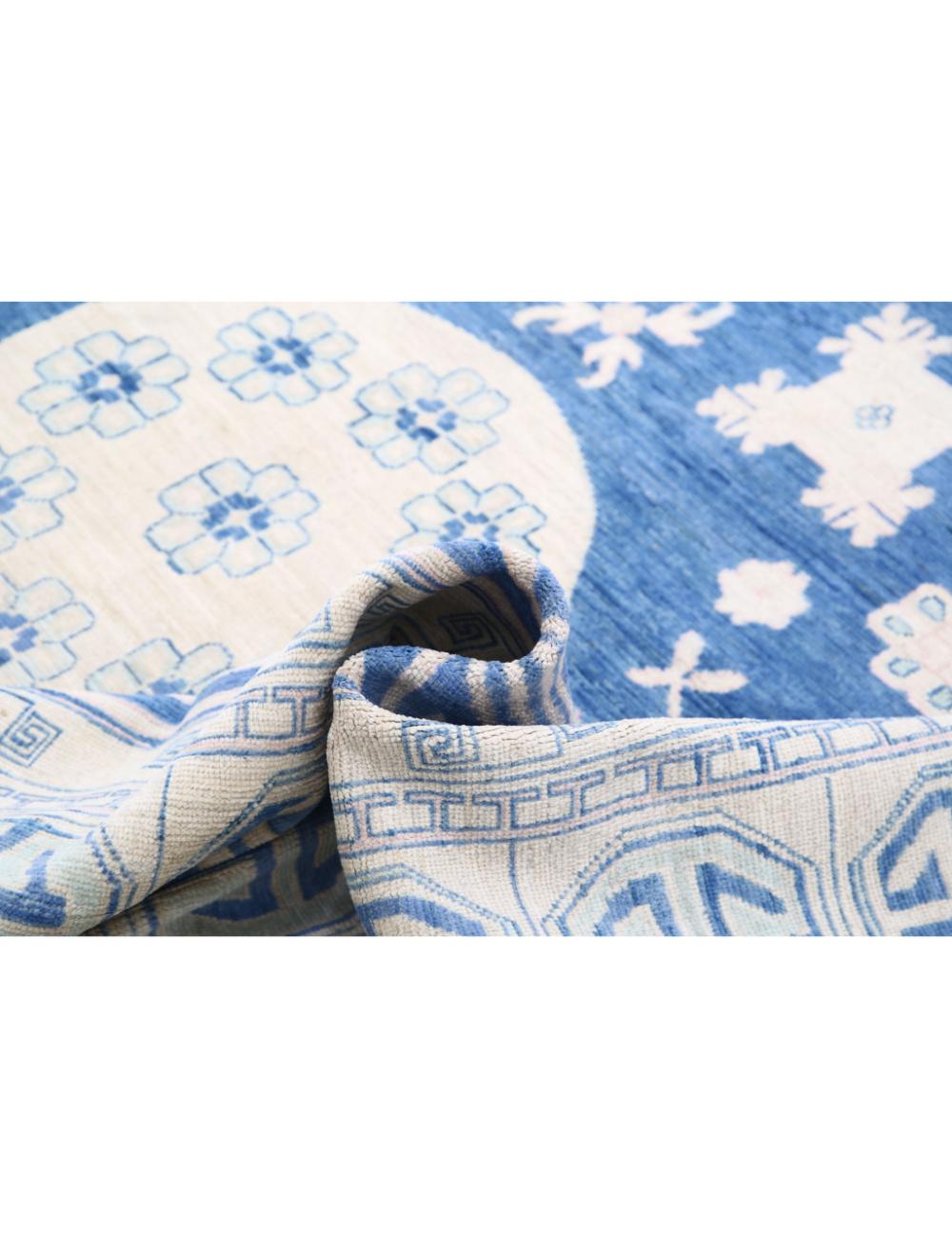 Hand Knotted Khotan Wool Rug - 9'8'' x 13'10'' Arteverk Arteverk Rugs