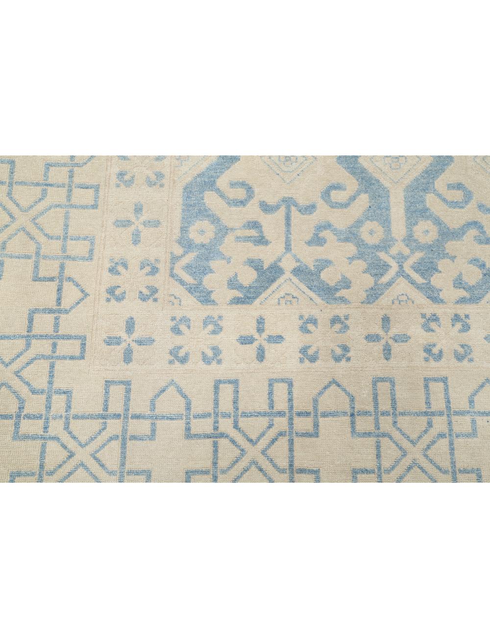 Hand Knotted Khotan Wool Rug - 9'10'' x 12'2'' Arteverk Arteverk Rugs