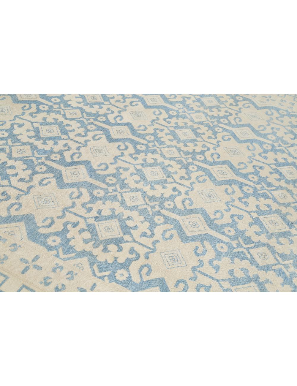 Hand Knotted Khotan Wool Rug - 9'10'' x 12'2'' Arteverk Arteverk Rugs