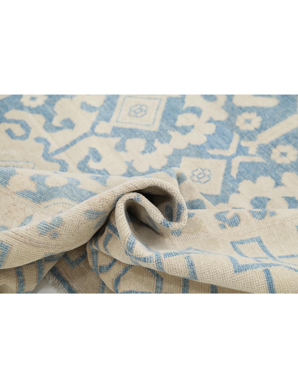 Hand Knotted Khotan Wool Rug - 9'10'' x 12'2'' Arteverk Arteverk Rugs