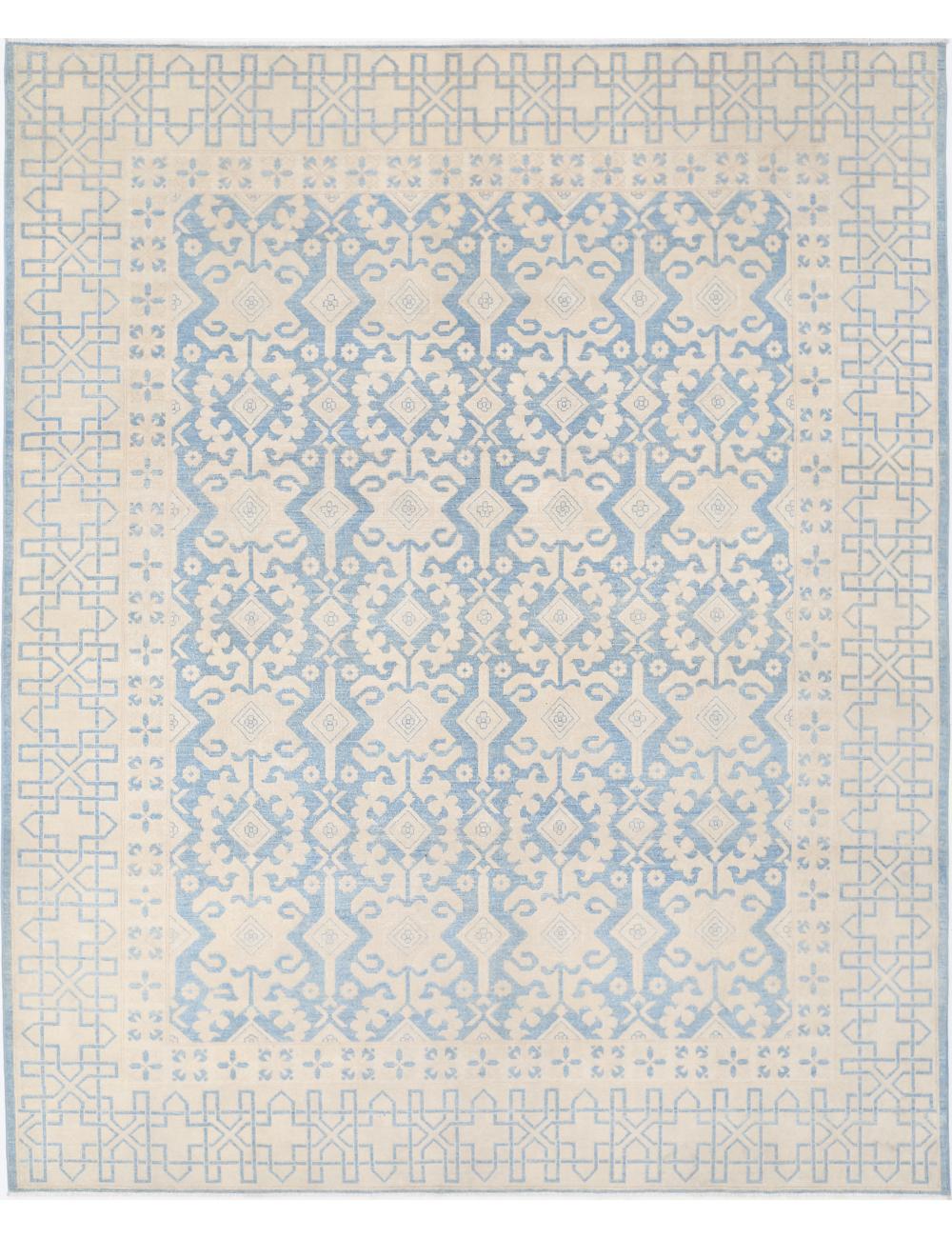 Hand Knotted Khotan Wool Rug - 9&#39;10&#39;&#39; x 12&#39;2&#39;&#39; Arteverk Arteverk Rugs