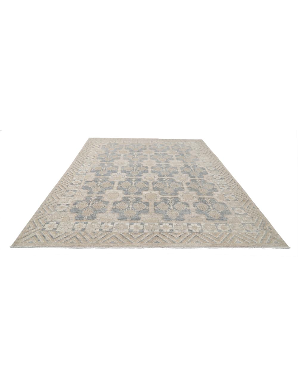 Hand Knotted Khotan Wool Rug - 8'1'' x 10'2'' Arteverk Arteverk Rugs