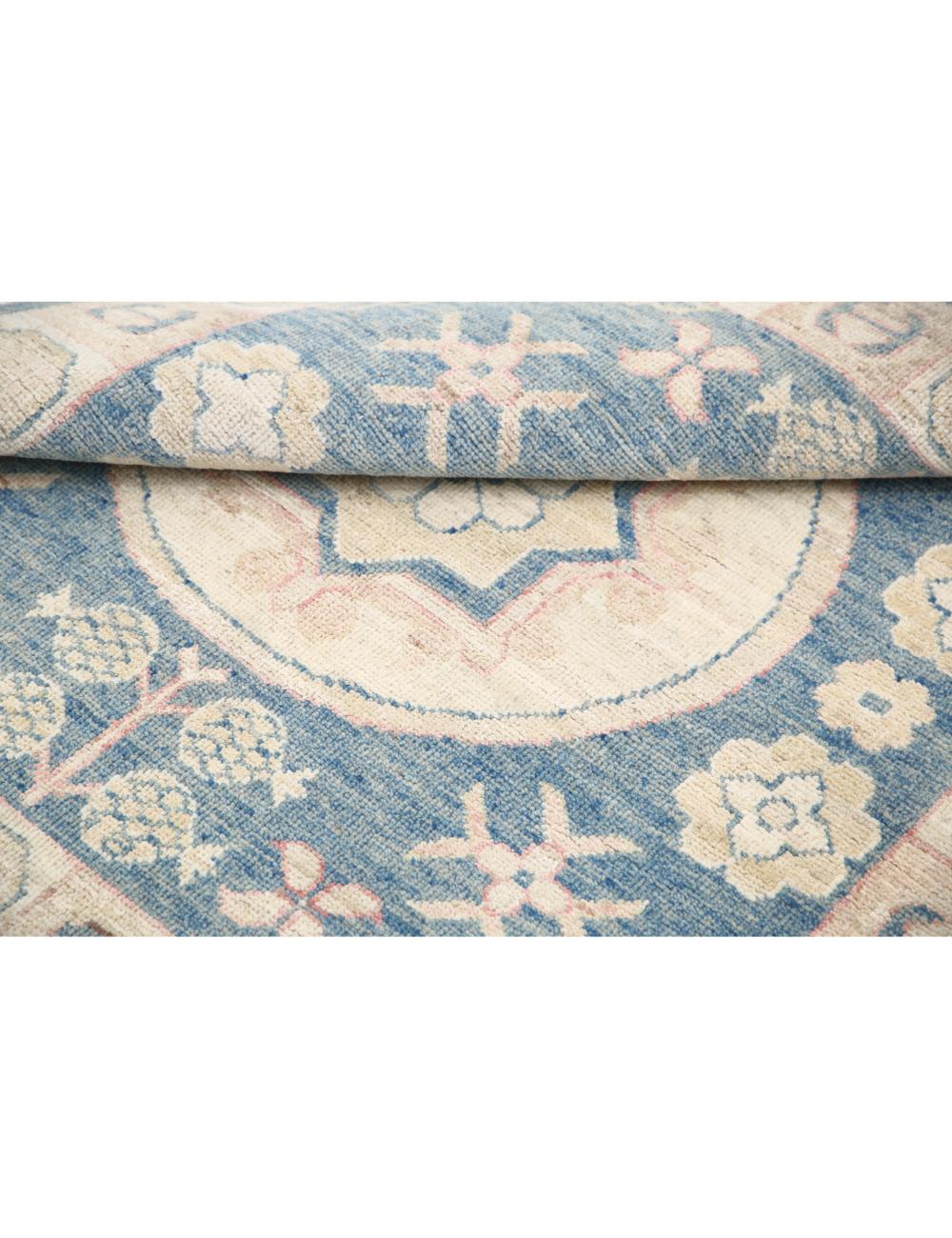 Hand Knotted Khotan Wool Rug - 3'2'' x 3'3'' Arteverk Arteverk Rugs