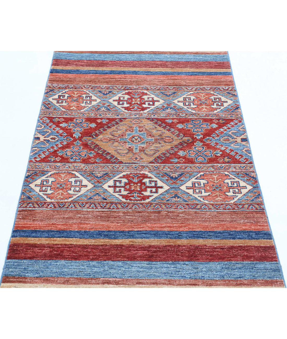 Hand Knotted Khurjeen Wool Rug - 2'11'' x 5'0'' 2'11'' x 5'0'' (88 X 150) / Multi / Multi
