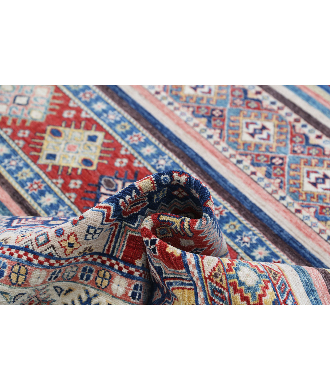 Hand Knotted Khurjeen Wool Rug - 8'8'' x 11'8'' 8'8'' x 11'8'' (260 X 350) / Multi / Multi