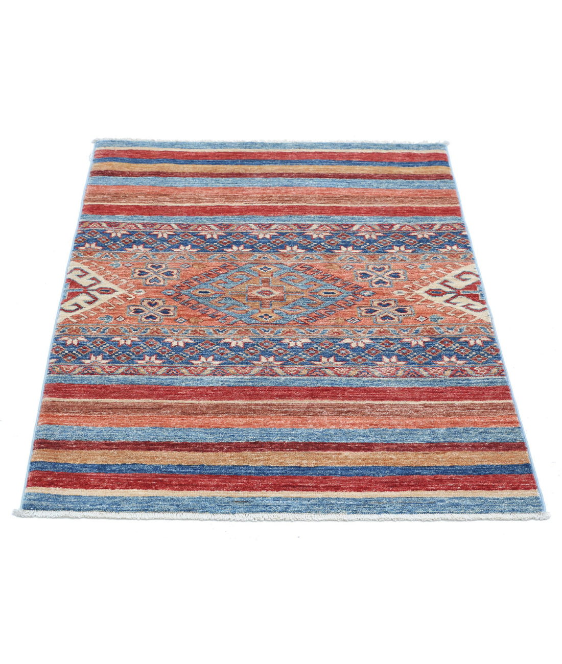 Hand Knotted Khurjeen Wool Rug - 2'9'' x 3'8'' 2'9'' x 3'8'' (83 X 110) / Multi / Multi