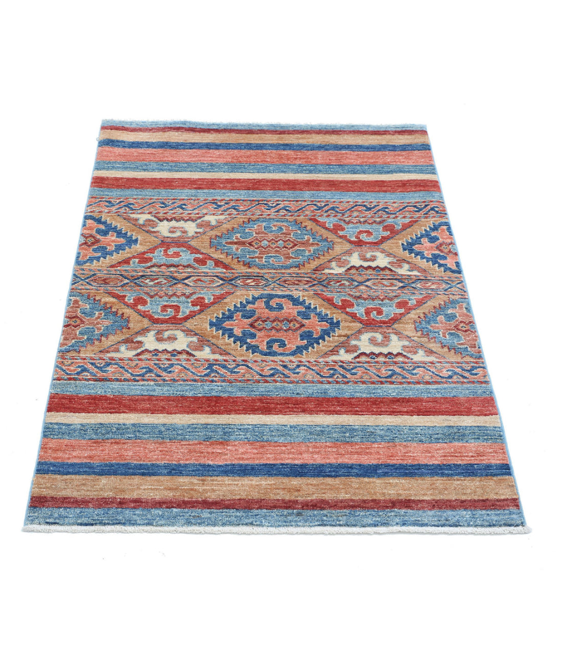 Hand Knotted Khurjeen Wool Rug - 2'8'' x 3'10'' 2'8'' x 3'10'' (80 X 115) / Multi / Multi