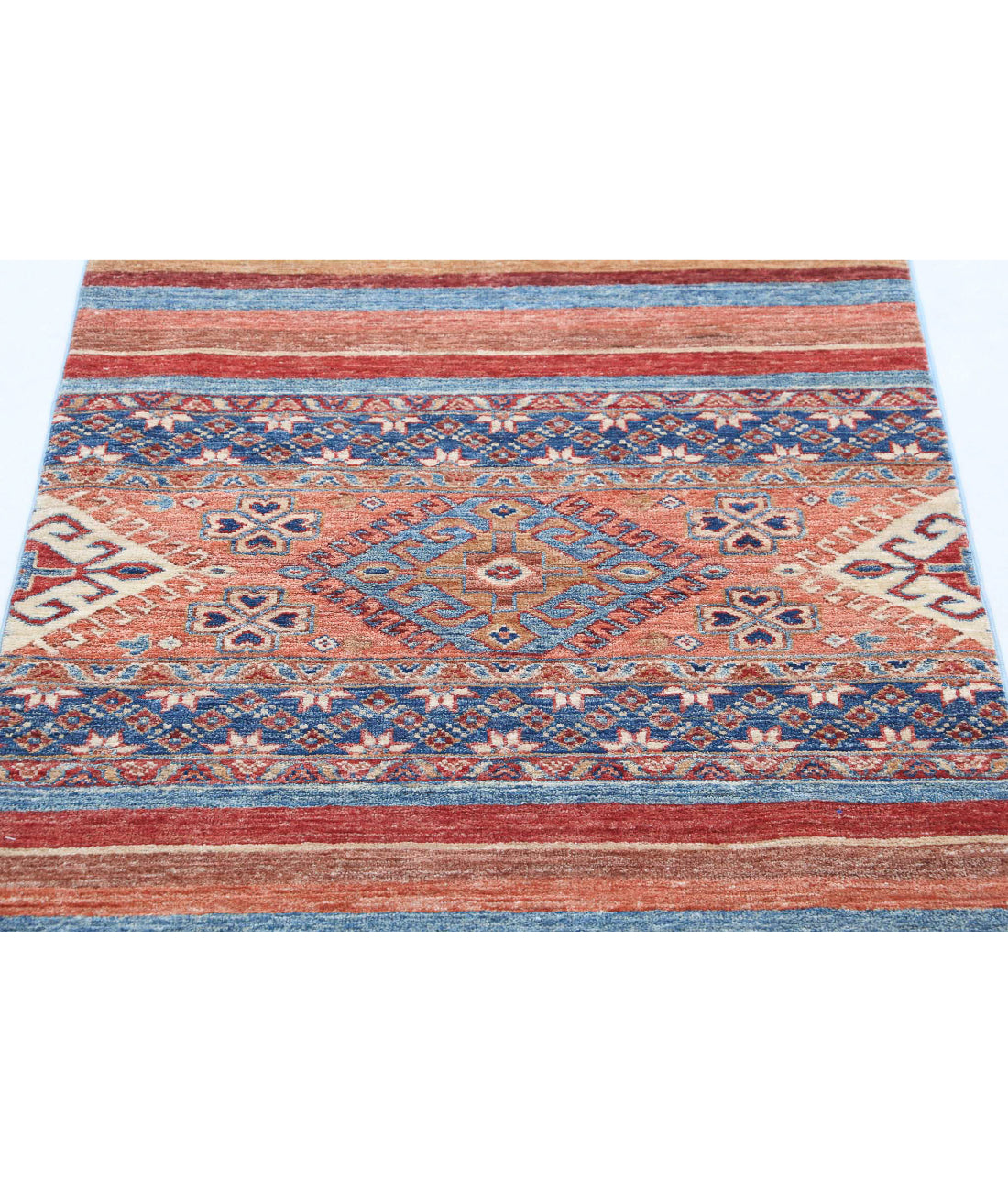 Hand Knotted Khurjeen Wool Rug - 2'8'' x 3'8'' 2'8'' x 3'8'' (80 X 110) / Multi / Multi