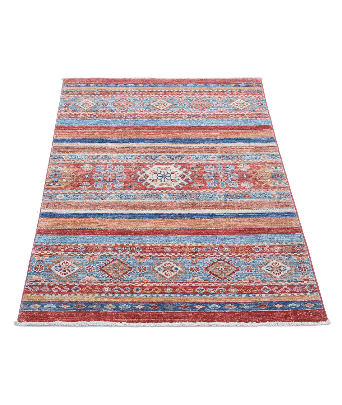 Hand Knotted Khurjeen Wool Rug - 2'8'' x 3'11'' 2'8'' x 3'11'' (80 X 118) / Multi / Multi