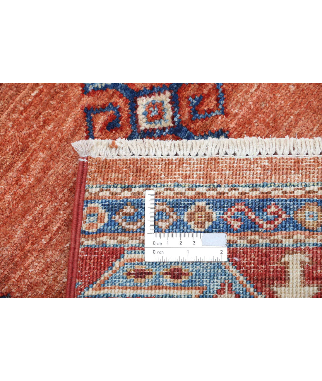 Alfombra de lana Khurjeen anudada a mano - 2'7'' x 3'11''