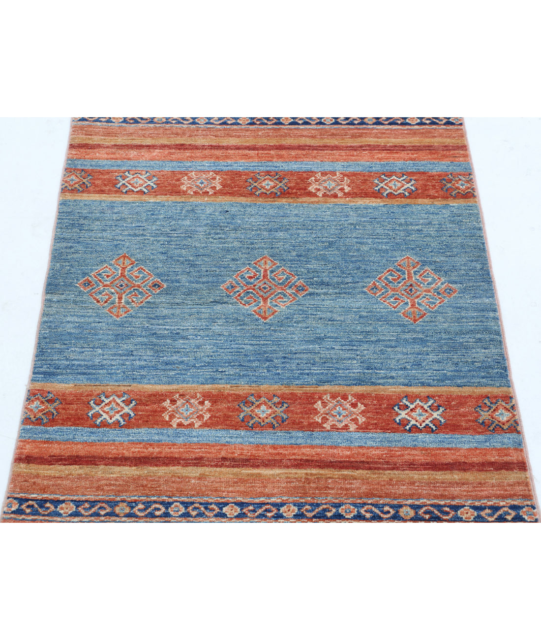Hand Knotted Khurjeen Wool Rug - 2'7'' x 3'11'' 2'7'' x 3'11'' (78 X 118) / Multi / Multi