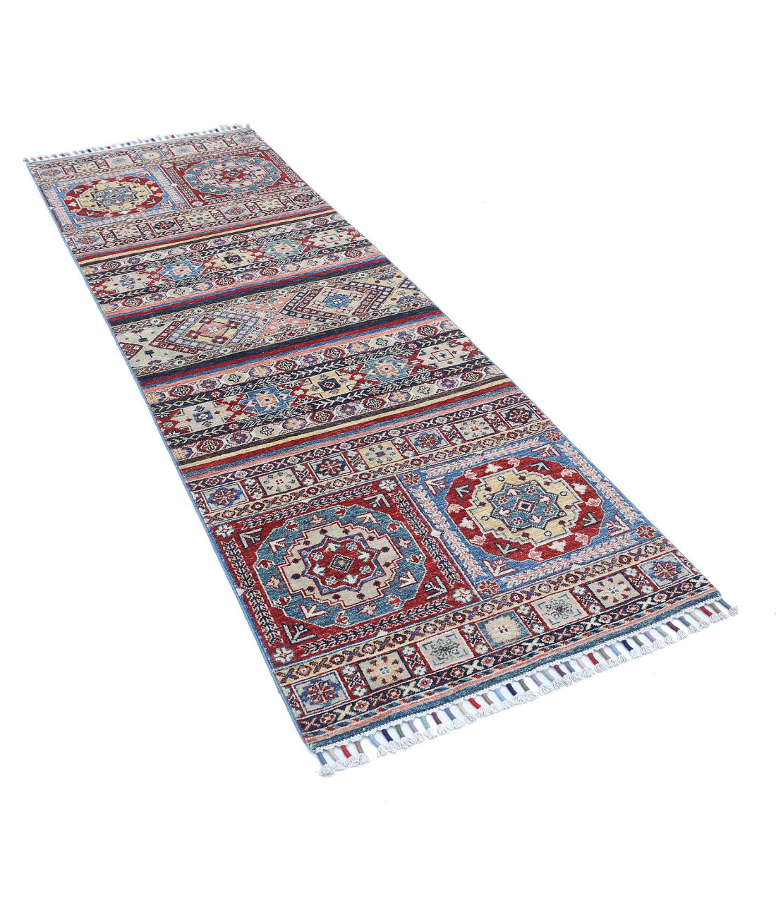 Hand Knotted Khurjeen Wool Rug - 2'8'' x 8'0'' 2'8'' x 8'0'' (80 X 240) / Multi / Multi