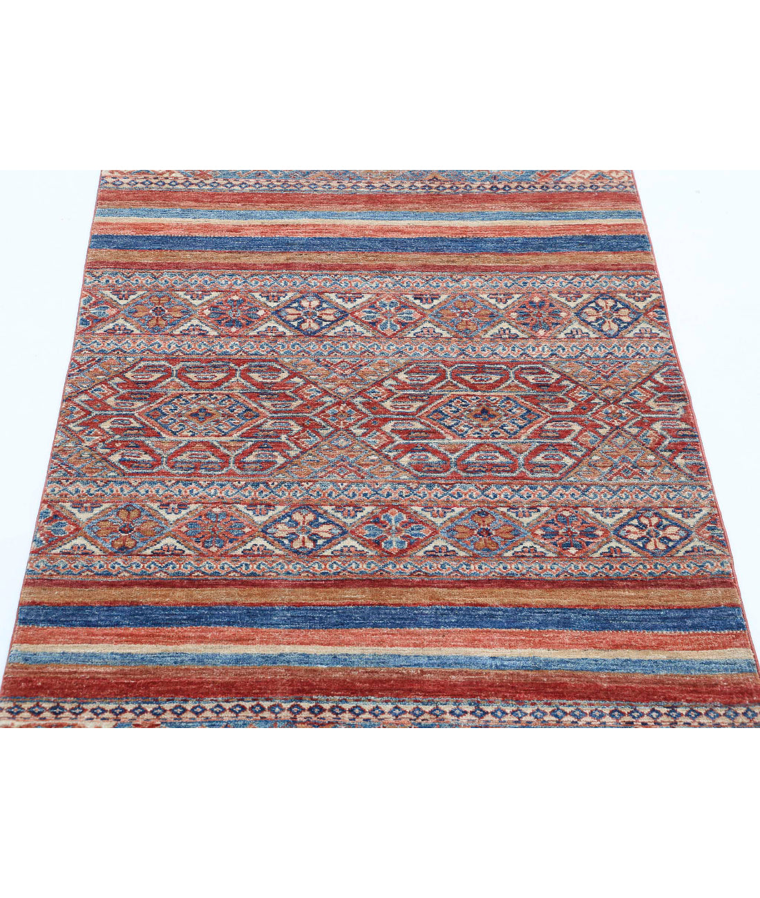 Hand Knotted Khurjeen Wool Rug - 2'11'' x 4'4'' 2'11'' x 4'4'' (88 X 130) / Multi / Multi