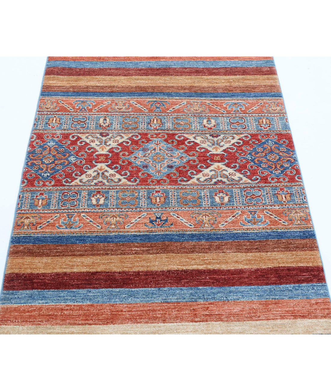 Hand Knotted Khurjeen Wool Rug - 2'11'' x 5'0'' 2'11'' x 5'0'' (88 X 150) / Multi / Multi