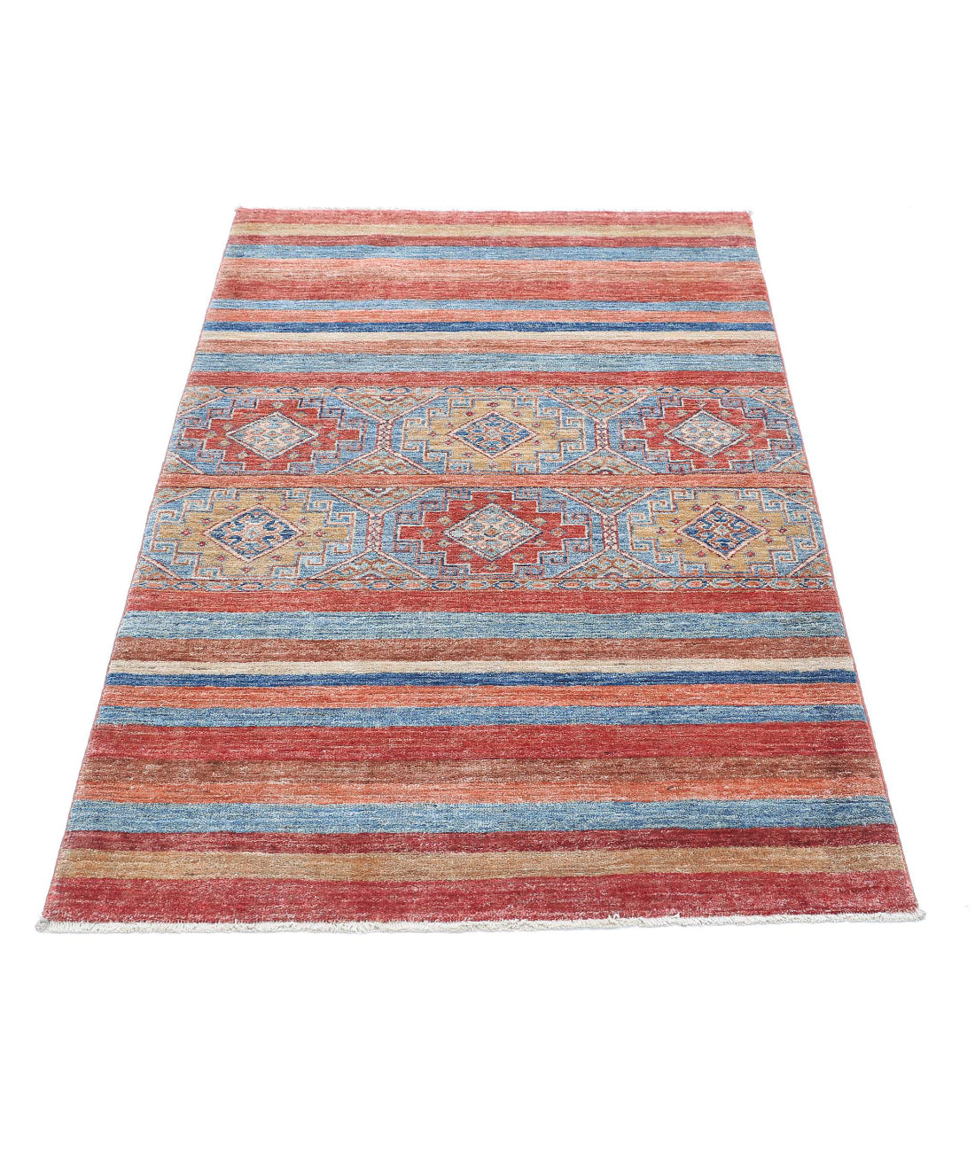 Hand Knotted Khurjeen Wool Rug - 3'0'' x 4'9'' 3'0'' x 4'9'' (90 X 143) / Multi / Multi