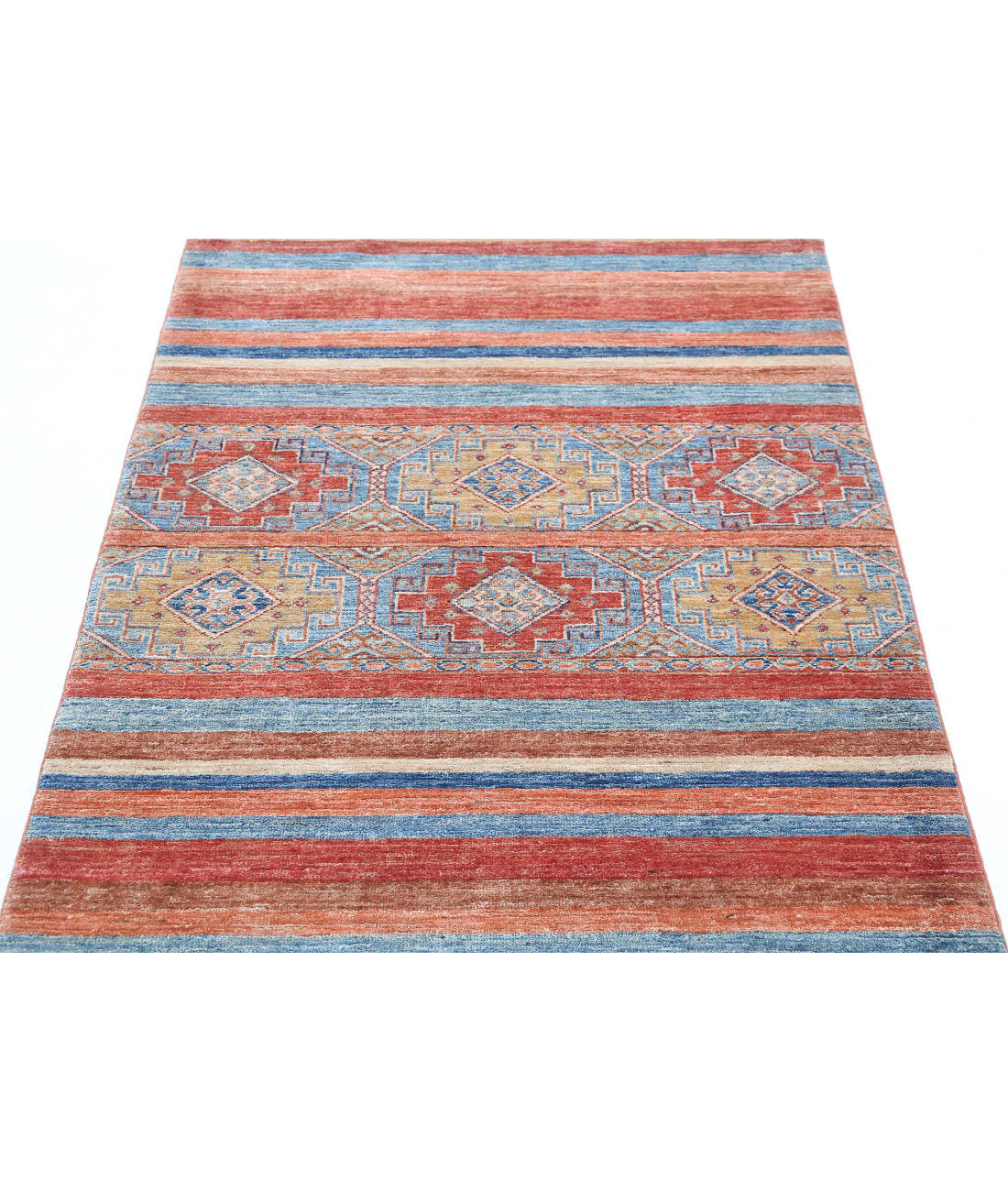 Hand Knotted Khurjeen Wool Rug - 3'0'' x 4'9'' 3'0'' x 4'9'' (90 X 143) / Multi / Multi