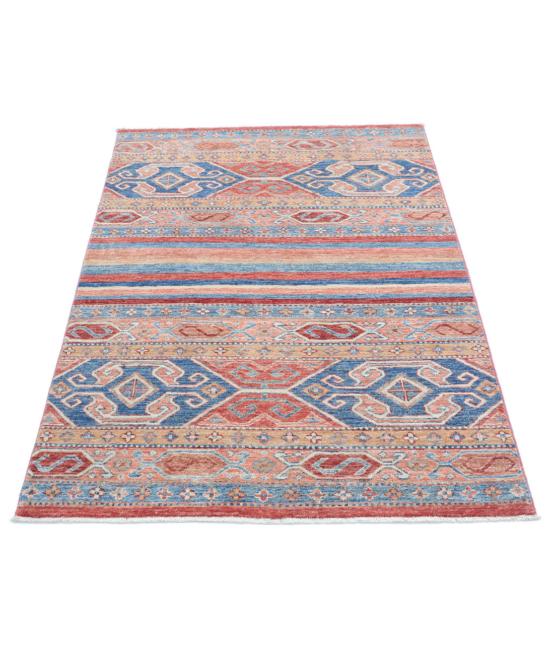 Hand Knotted Khurjeen Wool Rug - 3'2'' x 4'11'' 3'2'' x 4'11'' (95 X 148) / Multi / Multi