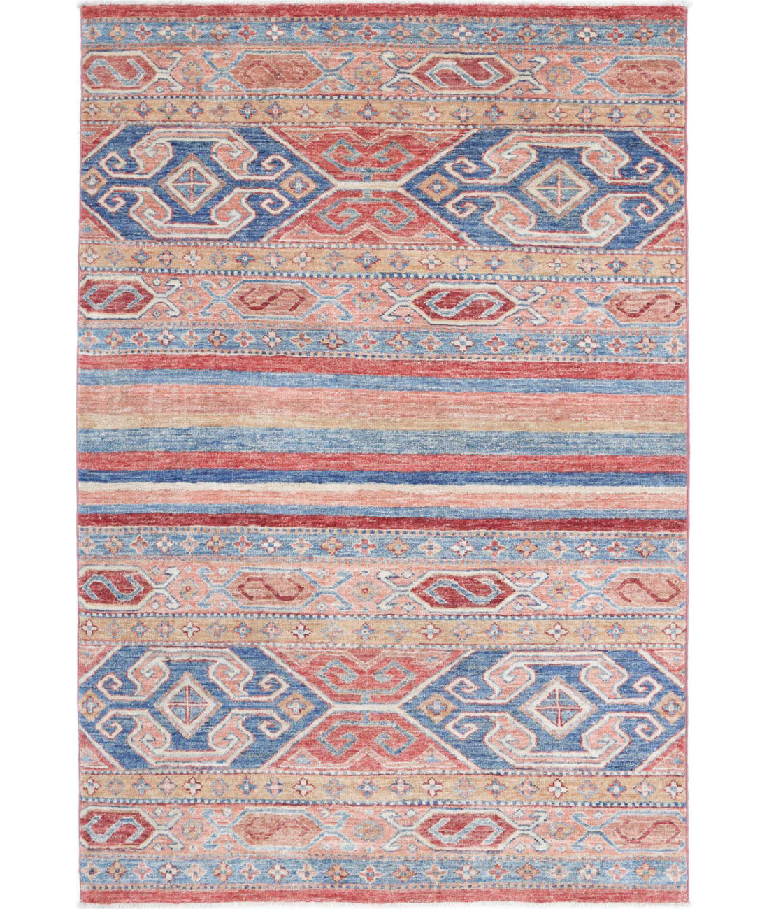 Hand Knotted Khurjeen Wool Rug - 3&#39;2&#39;&#39; x 4&#39;11&#39;&#39; 3&#39;2&#39;&#39; x 4&#39;11&#39;&#39; (95 X 148) / Multi / Multi