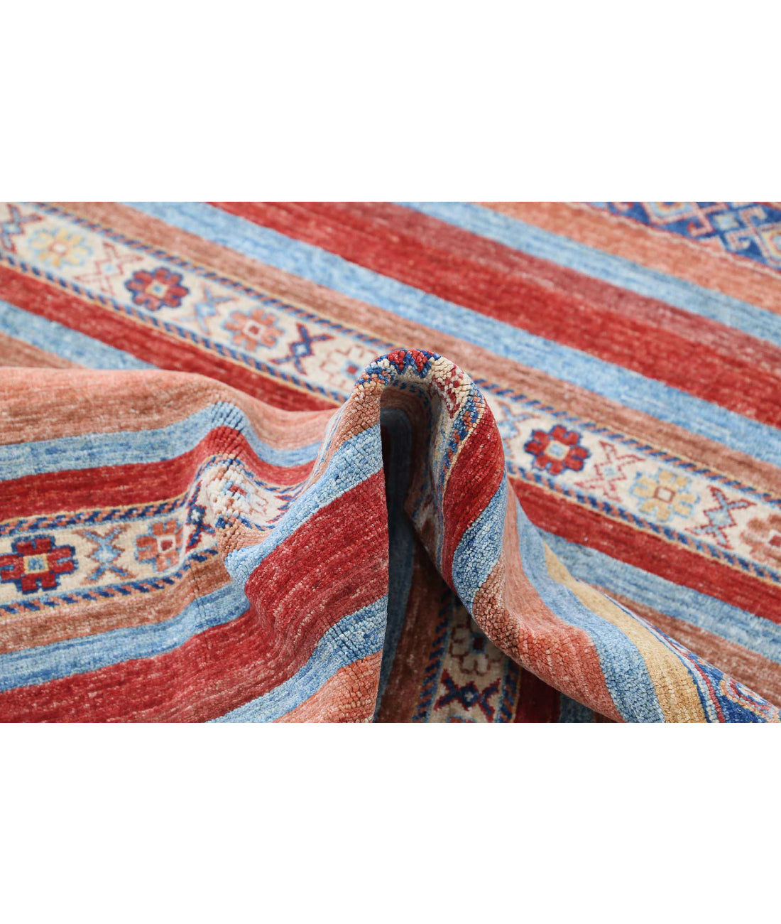 Hand Knotted Khurjeen Wool Rug - 4'1'' x 6'0'' 4'1'' x 6'0'' (123 X 180) / Multi / Multi