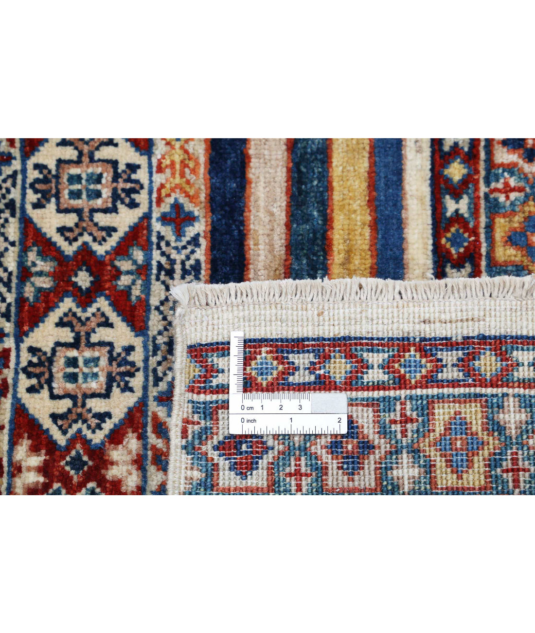 Hand Knotted Khurjeen Wool Rug - 4'0'' x 5'11''
