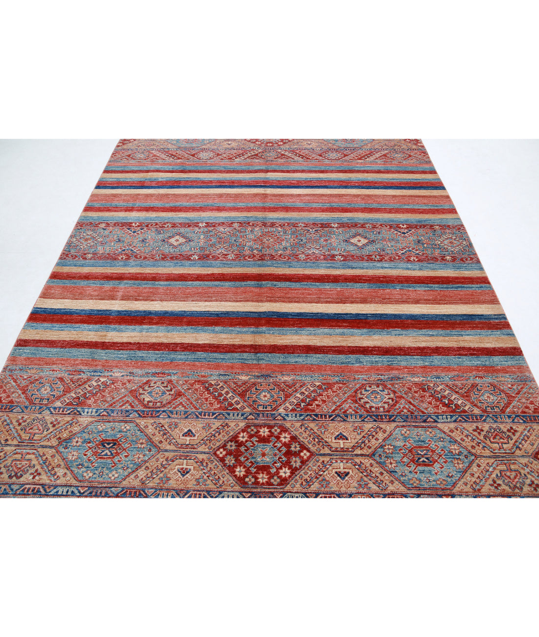 Hand Knotted Khurjeen Wool Rug - 6'7'' x 9'8'' 6'7'' x 9'8'' (198 X 290) / Multi / Multi