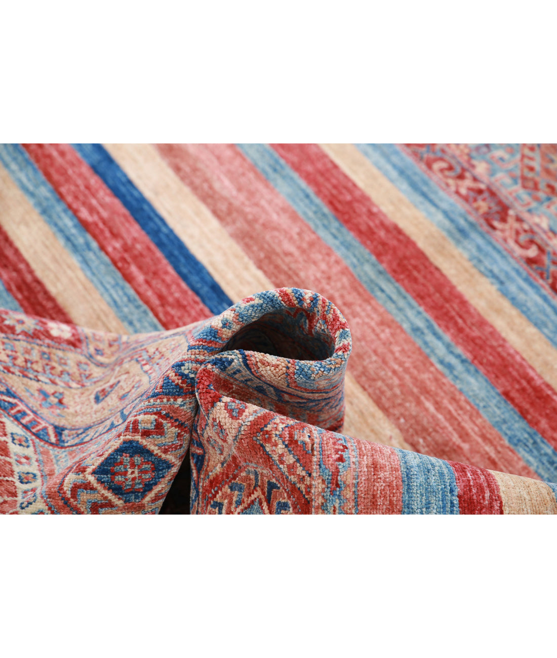 Hand Knotted Khurjeen Wool Rug - 6'7'' x 9'8'' 6'7'' x 9'8'' (198 X 290) / Multi / Multi