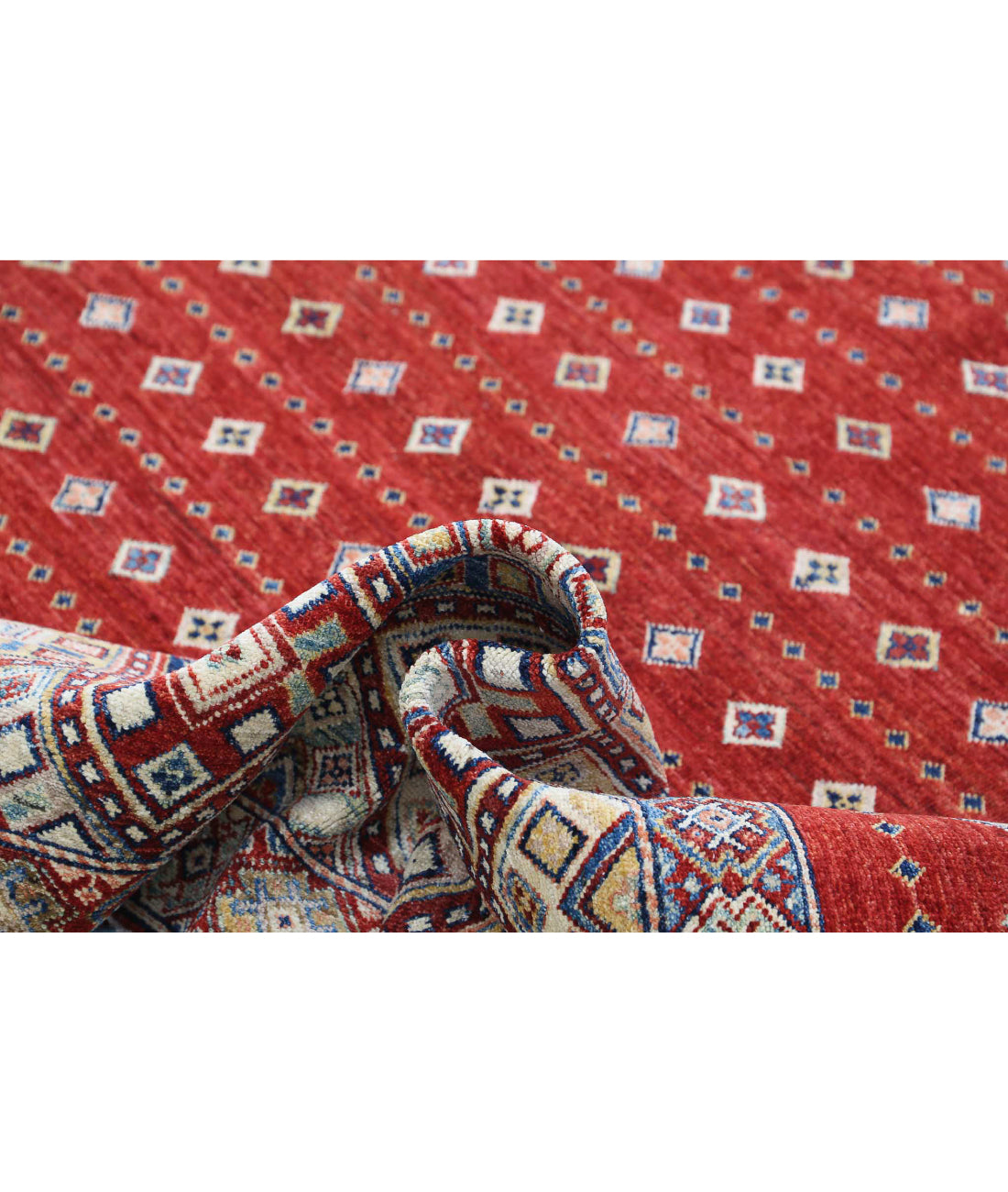 Hand Knotted Khurjeen Wool Rug - 7'9'' x 9'8'' 7'9'' x 9'8'' (233 X 290) / Multi / Multi